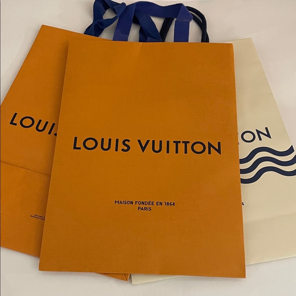 Louis Vuitton Orange Shopping Bag